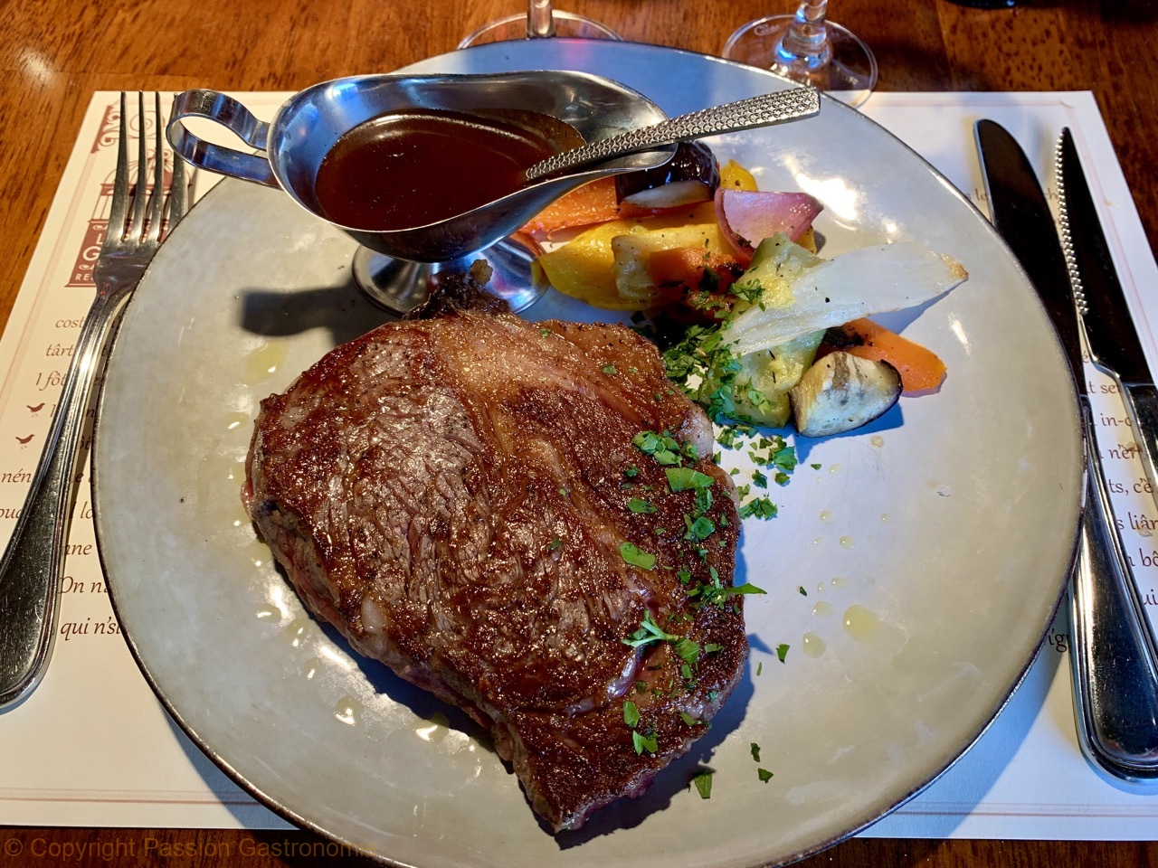 Restaurant La Petite Gayole - Contrefilet de boeuf argentin