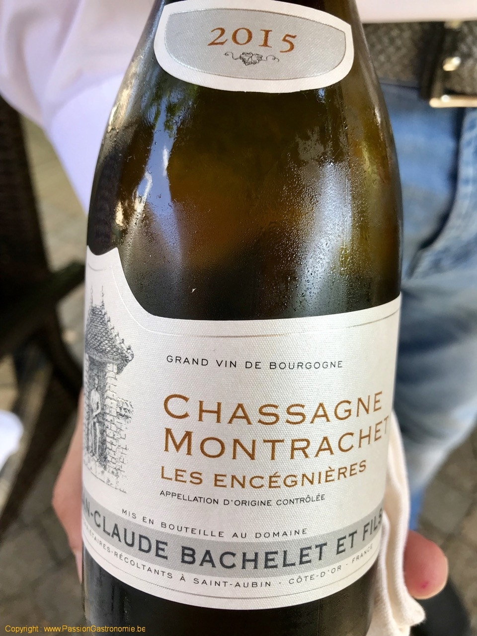 Restaurant Arenberg - Chassagne-Montrachet Les Encégnières 2015 de chez Jean-Claude Bachelet