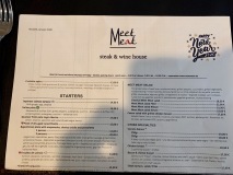 Restaurant Meet Meat - La carte