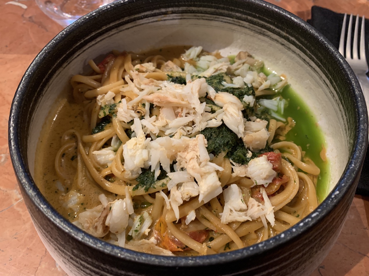 Restaurant Partage - Linguini à l’araignée de mer