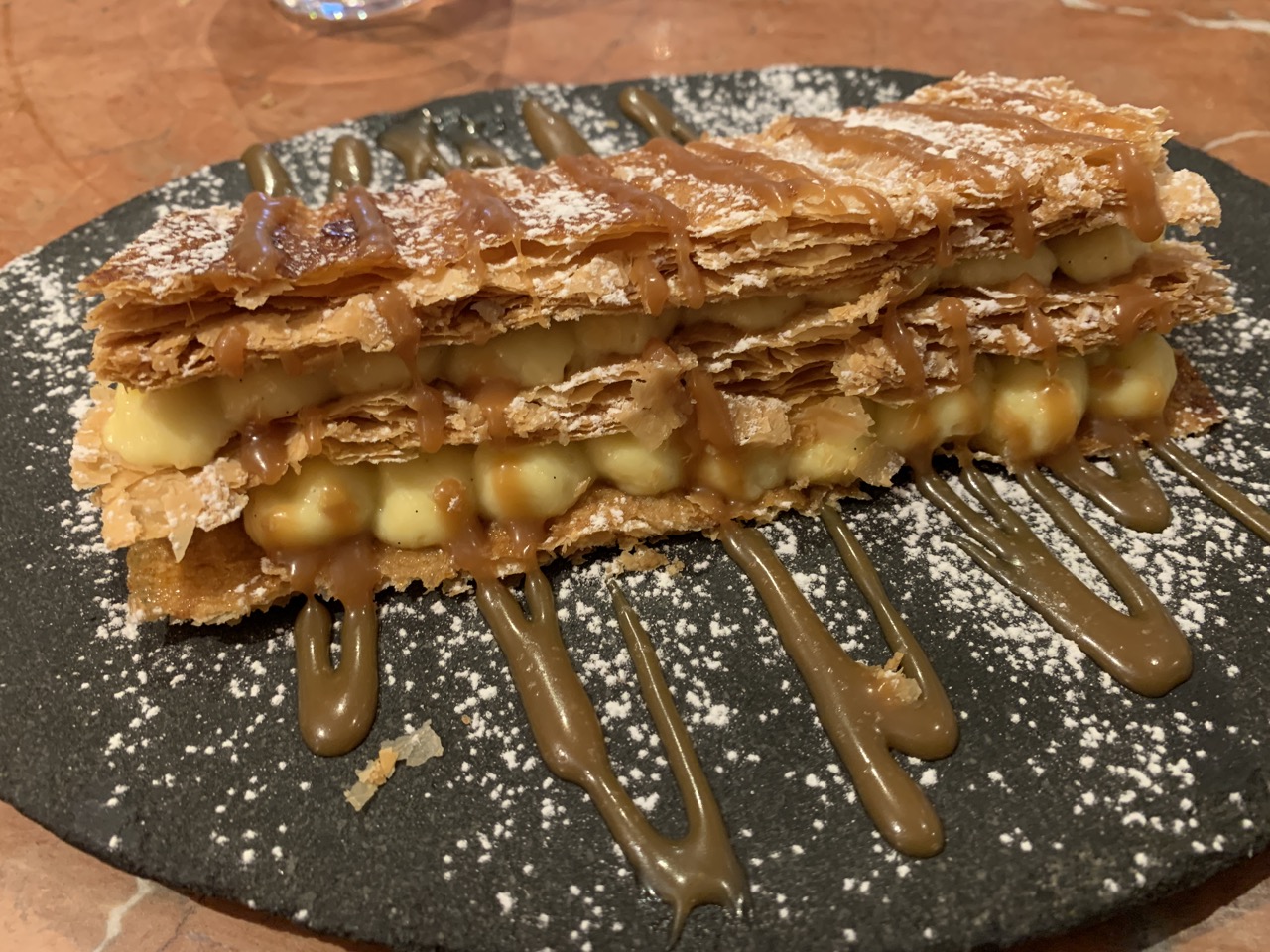 Restaurant Partage - Mille-feuille diplomate, vanille bourbon