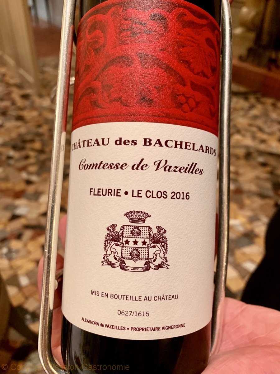 Restaurant Paul Bocuse - Beaujolais Fleurie 2016 du château des Bachelards